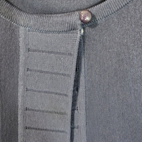 Exclusively Misook 2pc Set Sweater Cardigan and blouse  Sz Medium Blue - Picture 3 of 8